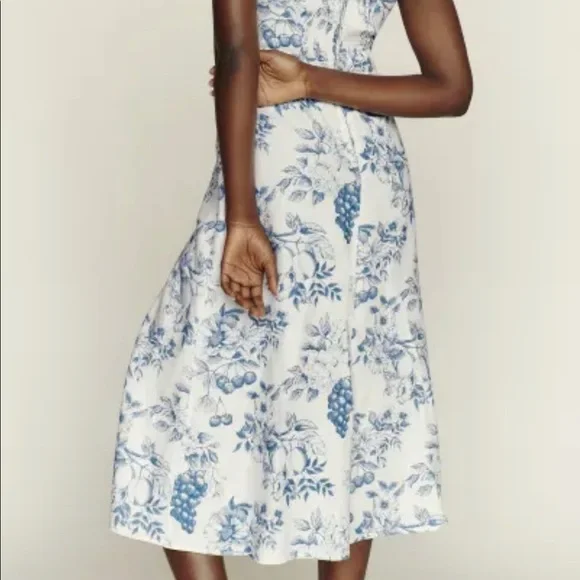 Reformation Bridgton Linen Dress in Corsica, size 4, never worn with tag